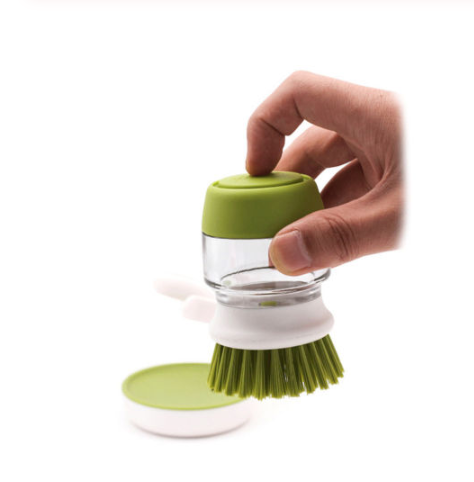 Cepillo de Limpieza con Dispensador de Jabón, Cepillo para Platos y Sartenes