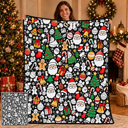 Manta para Colorear de Navidad