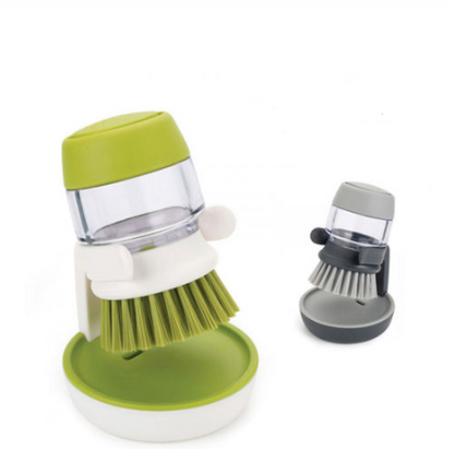 Cepillo de Limpieza con Dispensador de Jabón, Cepillo para Platos y Sartenes