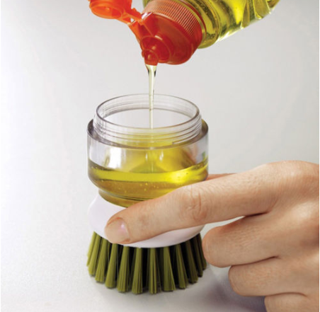 Cepillo de Limpieza con Dispensador de Jabón, Cepillo para Platos y Sartenes