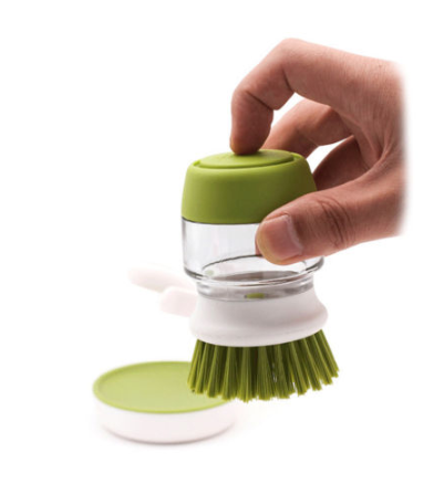 Cepillo de Limpieza con Dispensador de Jabón, Cepillo para Platos y Sartenes